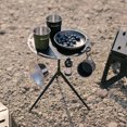 thumbnail image 4 of Table de Camping Détachable avec Trépied Sac de Rangement Robuste Légère en Alliage d'Aluminium Pique-Nique Extérieur Portable Table à Manger Ronde, 4 of 7