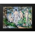 thumbnail image 2 of Cezanne, Paul 14x11 Black Modern Framed Museum Art Print Titled - Group of Bathers, 2 of 5