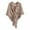 Khaki, variant on Lightweight Openwork Knitted Wrap Shawl Elegant Cover Up Cardigan for Women Daily Wear Versatile Fashion Beach Cape Purple One Size