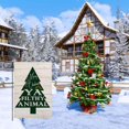 thumbnail image 3 of Christmas Green Tree Garden Flag Vertical Double Sided 12.5x18 Inch Merry Christmas Rustic Wood Quotes Berry Holly Xmas Farmhouse Outdoor Decoration Yard Flag, 3 of 6