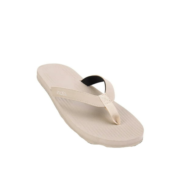 Indosole Men's ESSNTLS Vegan All-Terrain Flip Flops, [Reused Tire Sole, Natural Rubber Arch Support No-slip Footbed, Comfortable ENVRO Strap, Waterproof]