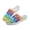 Rainbow Heart, variant on Rainbow Heart Mesh Slip On Clogs | Breathable Lightweight Summer Shoes | Unisex Comfortable Casual Walking Mules