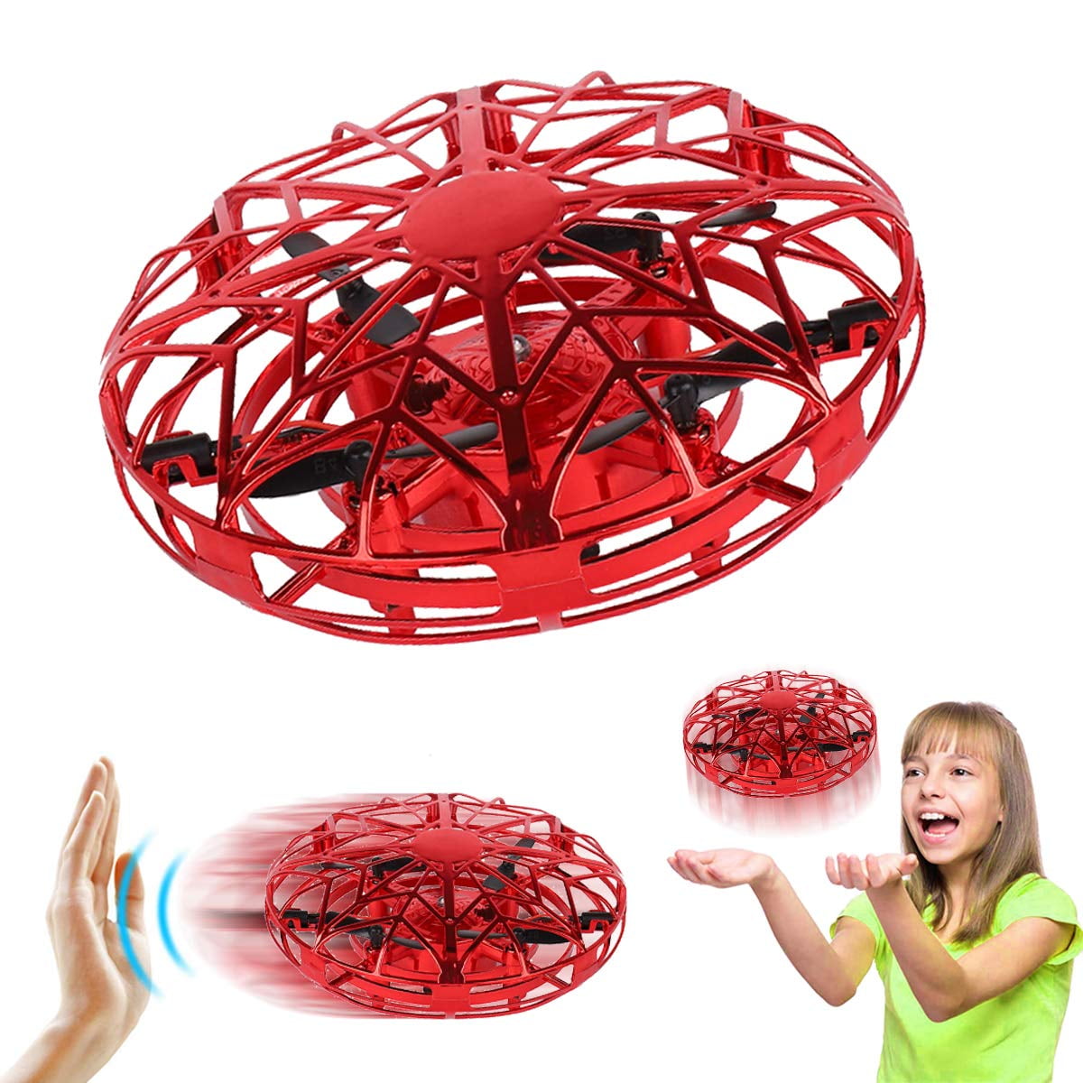 Amerteer Mini UFO Drones , Hand Free Mini Drone Helicopter, Gravity