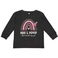 thumbnail image 3 of Inktastic Mimi and Poppop Love Me Rainbow Girls Long Sleeve Toddler T-Shirt, 3 of 5