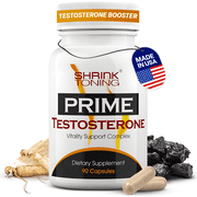 Shrink Prime Testosterone Supplement with Tongkat Ali, 90 Capsules