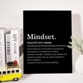 thumbnail image 5 of Mindset Definition Canvas Wall Art Motivational Mindset Quote Canvas Print Painting Office Home Wall Decor Framed Gift 12 x 15 Inches, 5 of 5
