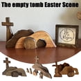 thumbnail image 5 of Wooden Easter Empty Tomb Scene Decor for Church, School, and Family Gatherings, Handcrafted with Realistic Details for Religious Education and Holiday Atmosphere, 5 of 9