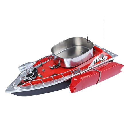 Wireless Remote Control Boat Electric Mini RC Fishing Bait Boat for Outdoor Adventure with US Plug