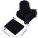 thumbnail image 2 of 50 bolsas rectangulares de terciopelo para regalo, color negro, 12 x 10 cm, 2 of 7