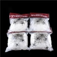 thumbnail image 5 of Tssuoun Halloween Spider Web Halloween Party Prop White Luminous Cobweb Haunted House Decoration Supplies  No.2, 5 of 8