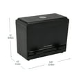 thumbnail image 4 of Mind Reader One-Touch Plastic Straw Holder, Tabletop, Dispenser Container for Restaurant, Picnic, Classroom Storage, Black, 4 of 8