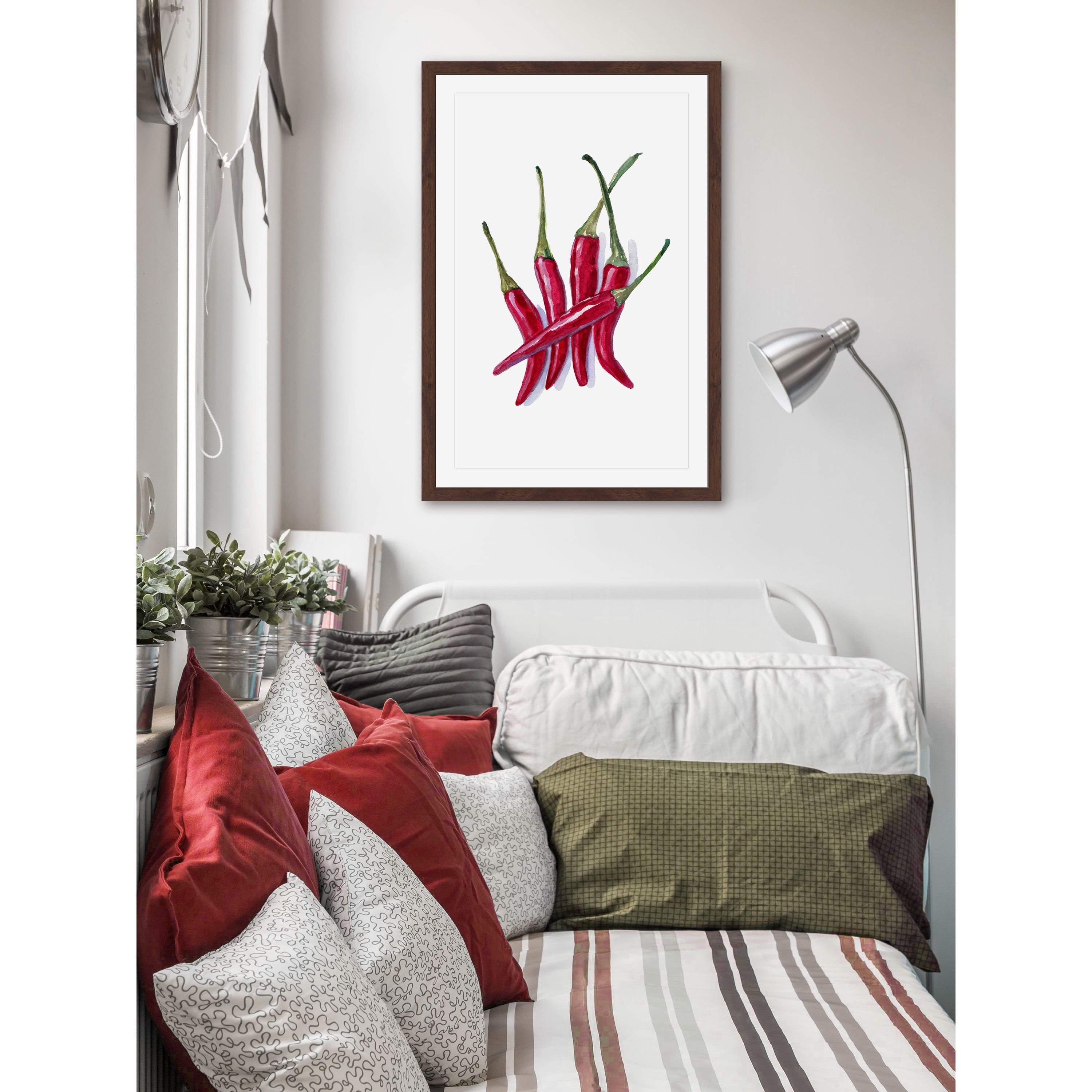 "Keeping It Spicy" Framed Painting Art Print