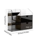 thumbnail image 3 of Uuiauoio Clear Makeup Organizer - Compartment Cosmetic and Jewelry Holder with 2 Drawers - Vanity Storage Box for Makeup, Skincare, Accessories, and Jewelry Display, 3 of 6