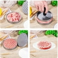 CC Toy Burger Press Aluminum BBQ Patty Maker with 100 Wax Papers Beef