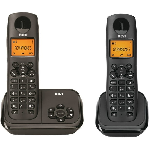 Landline Telephones Cordless, Black Rca 2handset Office Home
