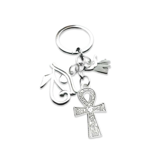 sweethay LLavero de Anubis Queen Egypt, llavero de moda y duradero, cierre de Metal de seguridad resistente, accesorio para llaves, teléfono móvil Ropa, zapatos y accesorios Miscelánea Plata 1 sweethay AP014002-01