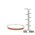 thumbnail image 3 of Sterling Silver with Fire Topaz Bangle Bracelet-8", 3 of 3