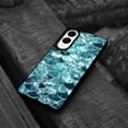 thumbnail image 4 of WIRESTER Shockproof Soft Rubber Cover Case for Samsung Galaxy S25 Edge 6.7 inch 2025, Mermaid Scales Blue Wave, 4 of 5