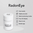 thumbnail image 5 of Ecosense RD200W RadonEye, Home Radon Detector: Fast and Accurate Detection of Fluctuating Radon Levels, Short and Long term Continuous Monitoring with Trend Charts, 5 of 7