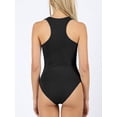 thumbnail image 6 of KOGMO Womens Cotton Racer Back Tank Bodysuit with Snap Button (S-XL), 6 of 7