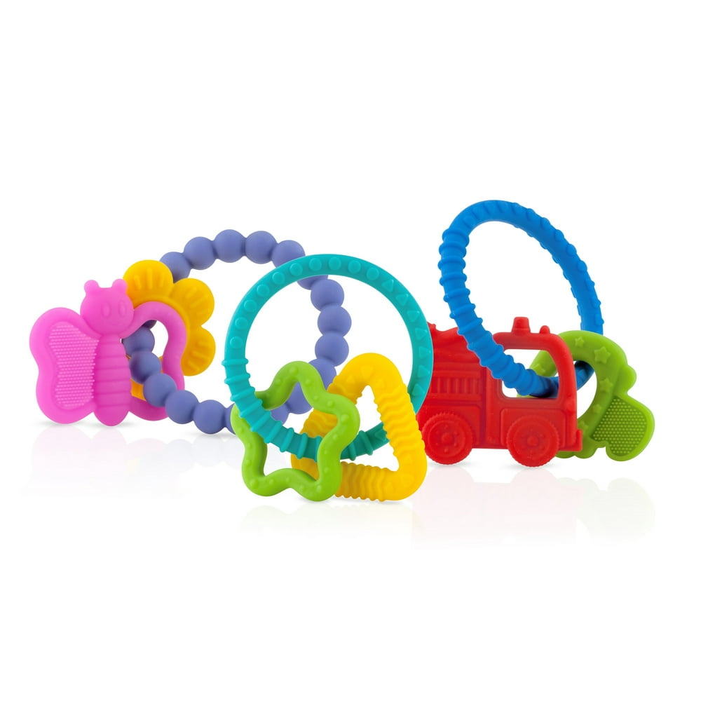 Nuby Chewy Charms Assorted Style Silicone Teether
