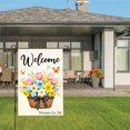 thumbnail image 3 of Jbralid Welcome Spring Flowers Basket Garden Flag For Spring Summer Home Outdoor Garden Yard Door Decor 12x18 inch, 3 of 5