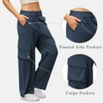 thumbnail image 6 of Weiqiqre Womens Work Pants High Waisted Wide Leg Cargo Pants Baggy Casual Trendy Work Pants with Pockets, 6 of 6