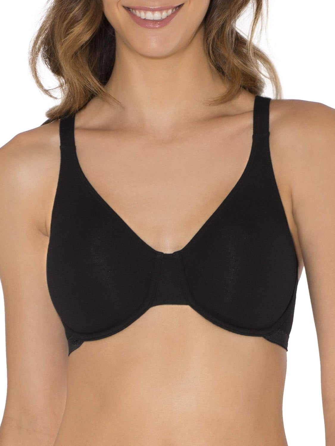 Fruit Of The Loom Plus Cotton Stretch Extreme Comfort Bra, 3-pack Black  Hue/sand/white 42c : Target