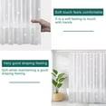 thumbnail image 5 of Shower Curtain Liner, 100% Waterproof Peva Shower Curtains with 3 Duty Heavy Bottom Magnets and 12 Rust Proof Grommets, 72x72 Weighted Shower Liner for Shower Stall, Bathtubs, 5 of 13