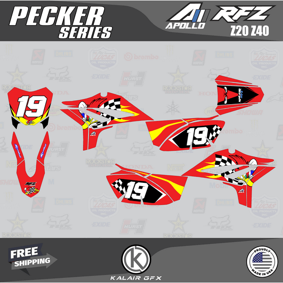 Kalair GFX Graphics Kit for Apollo RFZ Z20 Z40 Pecker Series