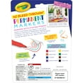 thumbnail image 2 of Crayola Take Note Permanent Markers, 8 Count Assorted Colors, 2 of 8