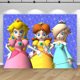thumbnail image 3 of Fondo de fiesta de princesa Daisy Peach con tema de Super Mario rosa, fondo de cumpleaños para niña, pancarta de estudio fotográfico para baby shower, 3 of 5