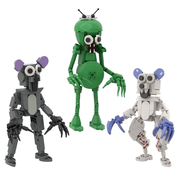 99 Nights in The Forest - Building Blocks 3-Piece Set, Game-Inspired Figures, Collectible Desktop Decor for Gamers