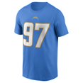 thumbnail image 2 of Men's Nike Joey Bosa Powder Blue Los Angeles Chargers Name & Number T-Shirt, 2 of 3