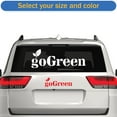 thumbnail image 2 of Go Green Sticker Decal Die Cut - Self Adhesive Vinyl - Weatherproof - Made in USA - Many Color and Sizes - go green environmental, 2 of 6