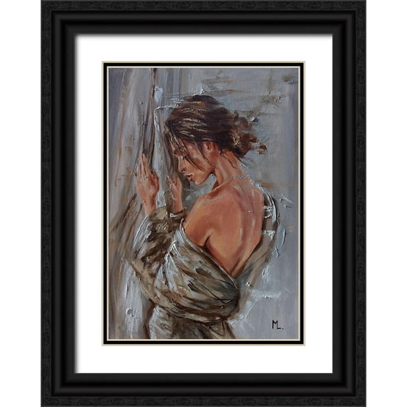 Luniak, Monika 18x24 Black Ornate Wood Framed with Double Matting Museum Art Print Titled - Ready?
