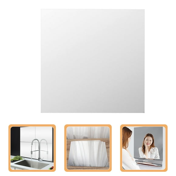Phenofice 4pc Gym Mirrors for Home Gym Wall Large Silver Acrylic Reflective Surface