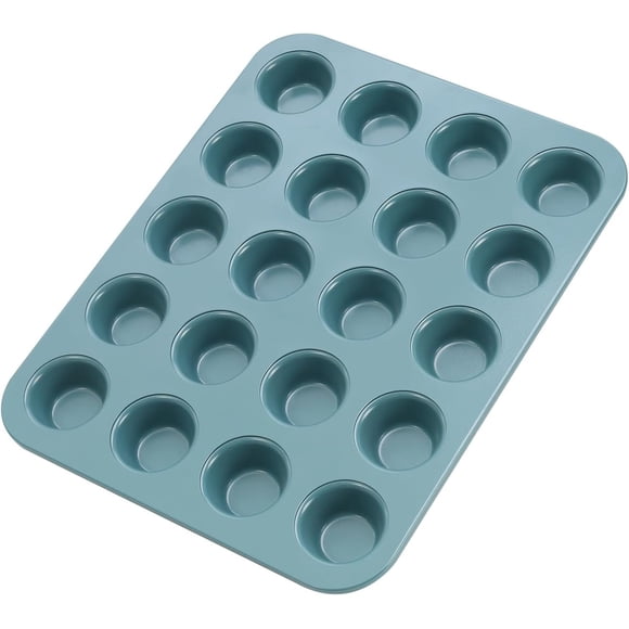 CHEFMADE Canele Cake Pan, Nonstick 6 Cavity Canele Muffin Bakeware（Green）