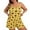 Yellow, variant on Weebloom Womens Sleepwear Plus Size Summer T Shirt Shorts Pajamas Large Size Home Wear Casual Set Sleepwear Nightwear Pjs Loungewear Khaki 5Xl