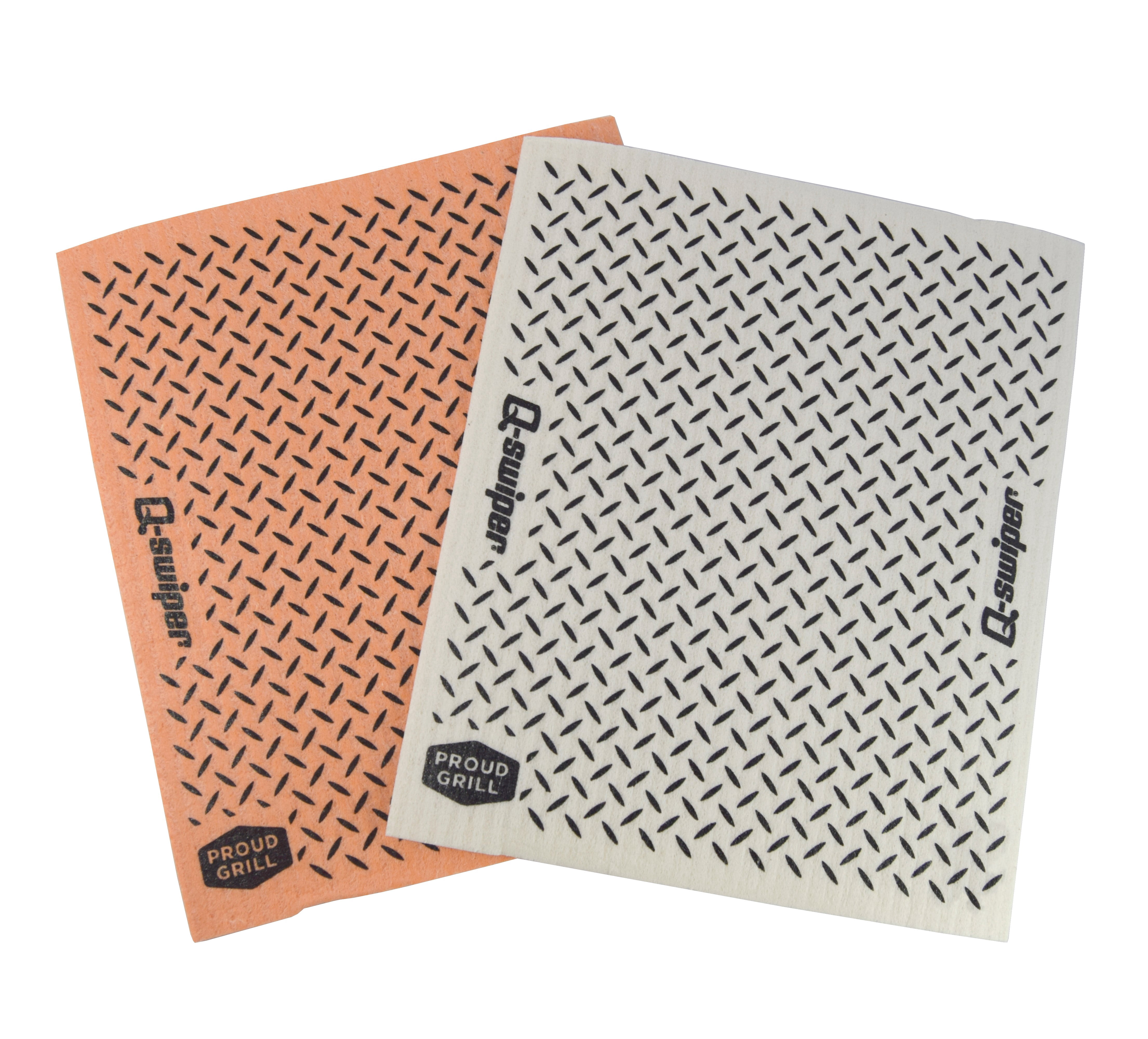 Q-Swiper BBQ Grill Cleaner Gift Bundle Set - 1 Q-Swiper Grill Brush, 65 Q-Swiper Grill Cleaning Wipes and 2 Q-Swiper Reusable Grill Cloths. Safe Way to Clean BBQ Grill Grates and Grill Exterior.