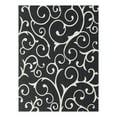 thumbnail image 3 of Unique Loom Decatur Collection Area Rug - Scroll (8' 5" x 11' 4" Rectangle Black/Ivory), 3 of 7