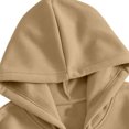 thumbnail image 6 of Zynoxe Men's Hooded Sweatshirt with Side Pockets & Elastic Cuffs Hem Zip Up Drawstring Hoodie Fashionable Printed Sweatshirt for Men Versatile Solid Color Long Sleeve Sweatshirt Jacket M, 6 of 7