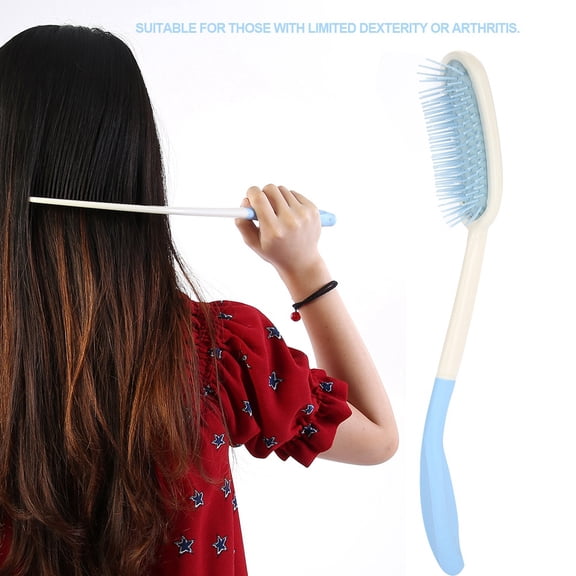 FAGINEY Brush,Long Handle Comb Hair Brush Anti-slip Ergonomic Long Comb Reach, Long Comb