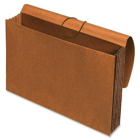 Globe-weis Expanding Width File Folder Wallet - Legal - 10" X 15.38", 8.50" X 14" - 1200 Sheet Capacity - 5.25" Expansion - Top Tab Location - 11 Pt. - Redrope - Brown - 1 Each (GLW73189)