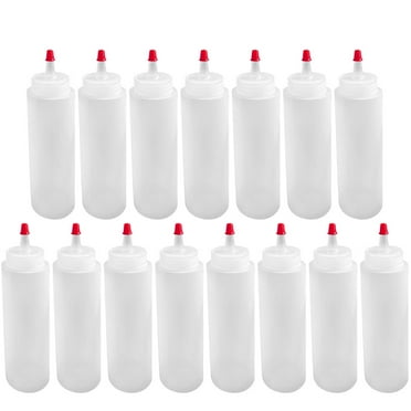 KAKOWELY Condiment Squeeze Bottles for Sauces 15Pcs 5.50X1.18X1.18in