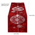 thumbnail image 3 of ZZkhGO Festive Christmas Table Runner, Vintage Striped Linen Tablecloth Art, Decor for Dining Room Party, 3 of 5