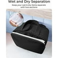 thumbnail image 3 of Lightweight Large Travel Toiletry Bag - Women’s Dry Wet Separation Cosmetic Organizer, Wide-Open Leak-Proof 4-Compartment Toiletry Storage (Vacation/Camping), 3 of 7