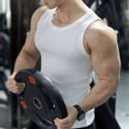 thumbnail image 5 of L-4X Plus Size Tank Tops for Men Big & Tall Sleeveless Crewneck Gym Undershirts Shirts Mens Stretchy Pullover Slim Athletic Workout Running Vests, 5 of 7