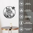 thumbnail image 6 of Metal Castle Dragon Wall Art Decor Iron Castle Dragon Wall Hanging Decor for Home Decoration Modern Castle Dragon Pattern Arts Wall Decor Signs for Front Porch 30x30cm Castle Dragon DIY, 6 of 7