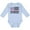 AE-Light Blue, variant on Inktastic Breast Cancer Awareness Pink Ribbons and Flag Boys or Girls Long Sleeve Baby Bodysuit